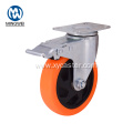 PVC wheel Rotating with brake